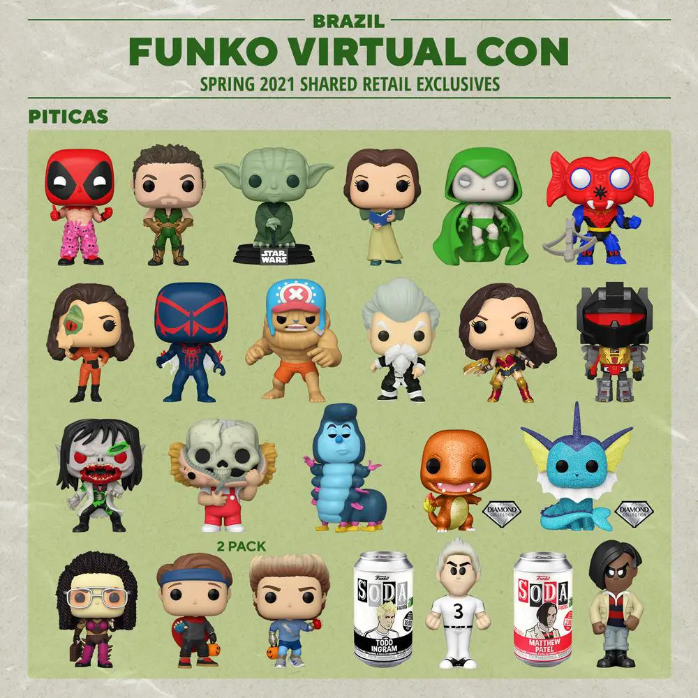 2021 Funko Emeral City Comic Con Shared Retailers List Brazil