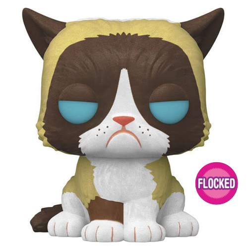 Funko Pop blog - Funko Pop! Wiki - What are Flocked Funko Pop! vinyl figures - Pop Grumpy Cat flocked - Pop Shop Guide