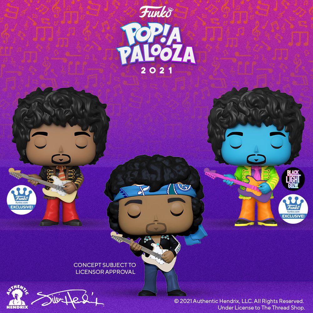 Funko Popapalooza 2021 - Jimi Hendrix - New Pop vinyl figures - Pop Shop Guide