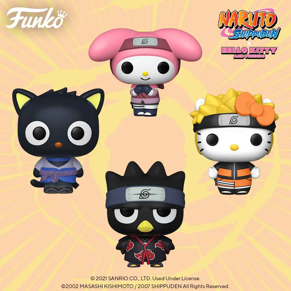 Funko Pop Animation - Naruto Shippuden x Hello Kitty and Friends - New Funko Pop Vinyl Figures 01 - Pop Shop Guide