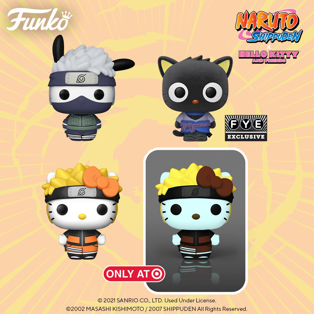 Funko Pop Animation - Naruto Shippuden x Hello Kitty and Friends - New Funko Pop Vinyl Figures 02 - Pop Shop Guide