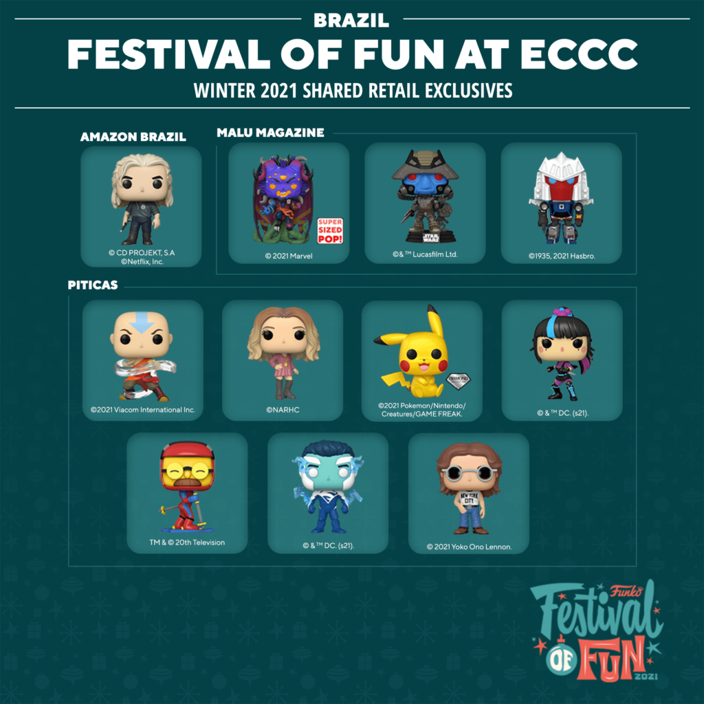 2021 Funko Festival of Fun at ECCC - Shared Retailers List - Brazil