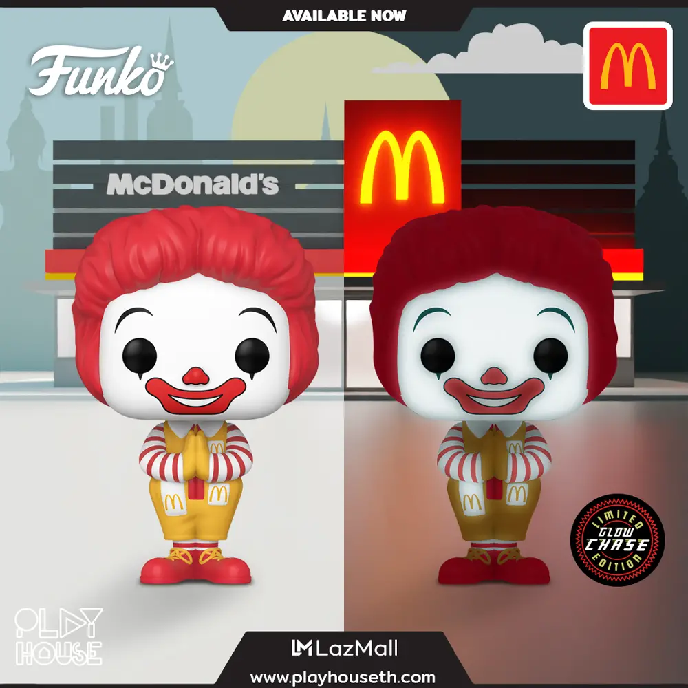Funko Pop Ad Icons - McDonald's - Ronald McDonald Thailand Exclusive with Glow - New Funko Pop Vinyl Figures - Pop Shop Guide