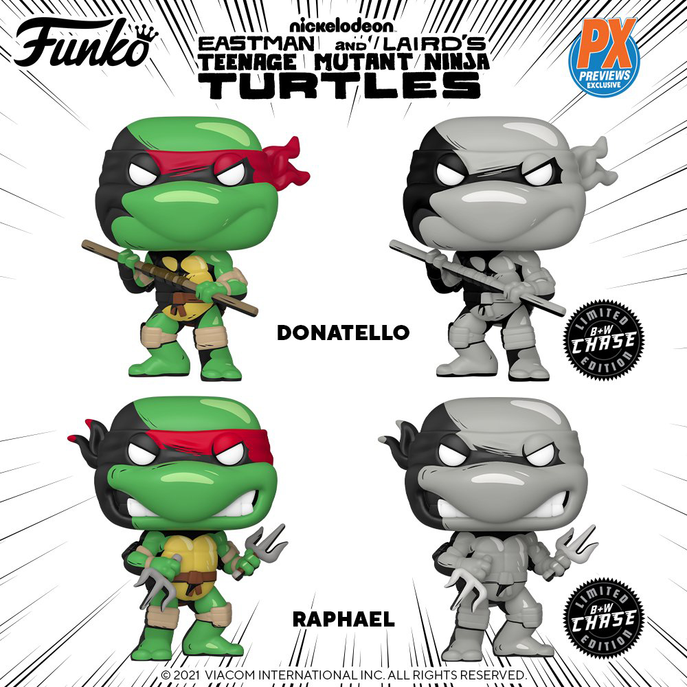 Funko Pop Comics - Teenage Mutant Ninja Turtles (PX Previews) - New Funko Pop Vinyl Figures 01 - Pop Shop Guide