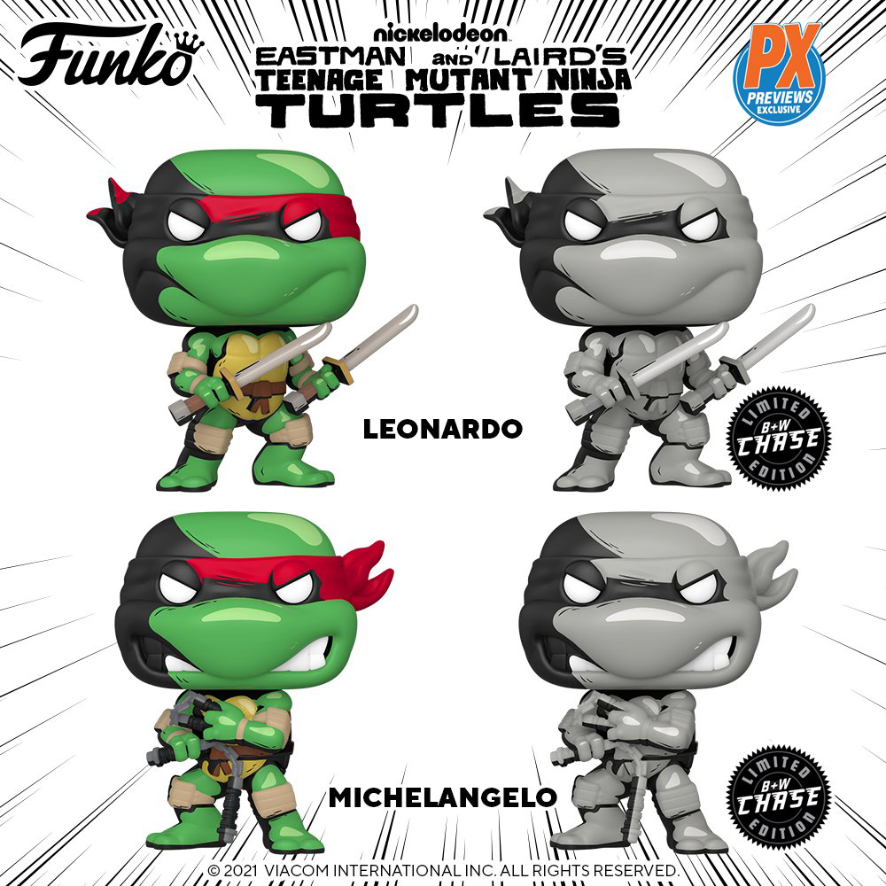 Funko Pop Comics - Teenage Mutant Ninja Turtles (PX Previews) - New Funko Pop Vinyl Figures 02 - Pop Shop Guide