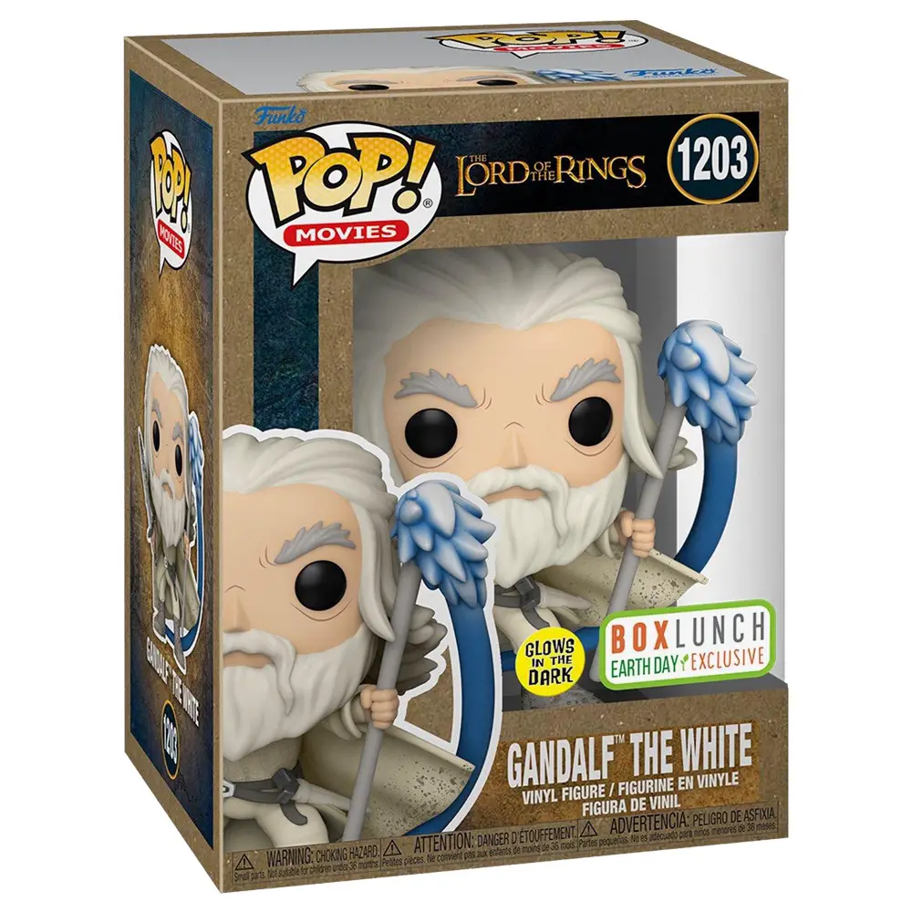 Funko Pop Movies - The Lord of the Rings - Gandalf the White (Glow) - New Funko Pop Vinyl Figures - Pop Shop Guide