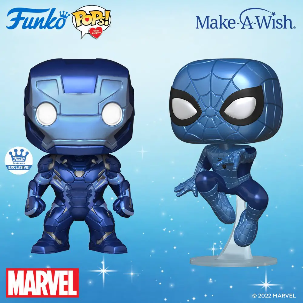 Pops! With Purpose - Make-A-Wish 2022 Collection - Iron Man And Spider-Man - Pop Shop Guide
