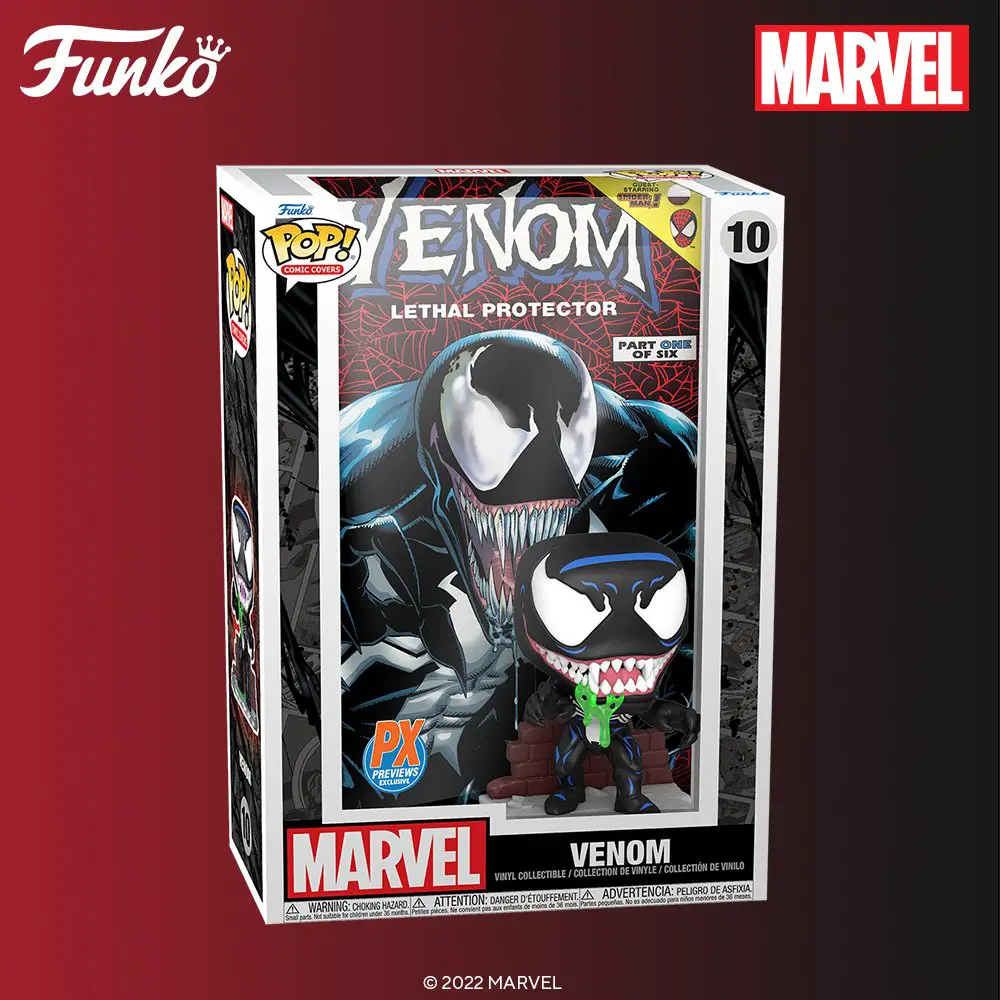 Funko Pop Comic Covers - Marvel – Venom Lethal Protector (Venom Lethal Protector #1 - 1993) - New Funko Pop Vinyl Figure - Pop Shop Guide