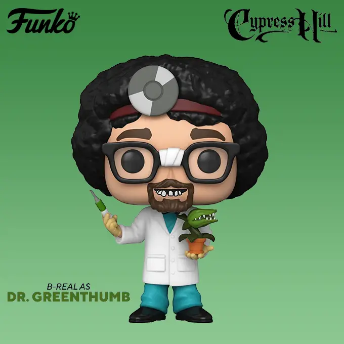 Funko Pop blog - New Cypress Hill B-Real as Dr. Greenthumb Funko Pop! vinyl figure - Pop Shop Guide