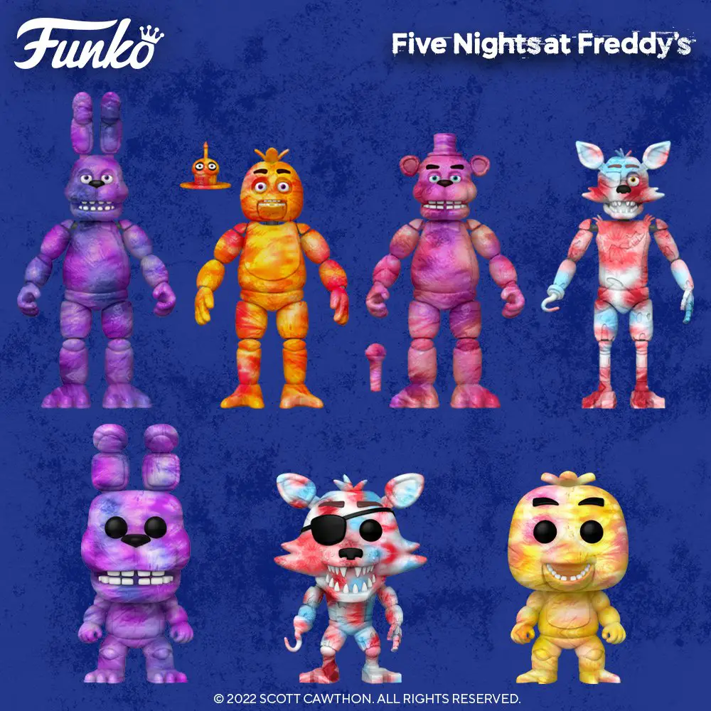 Funko Pop Games - Five Nights at Freddy’s Tie-Dye Figures - New Funko Pop Vinyl Figures - Pop Shop Guide