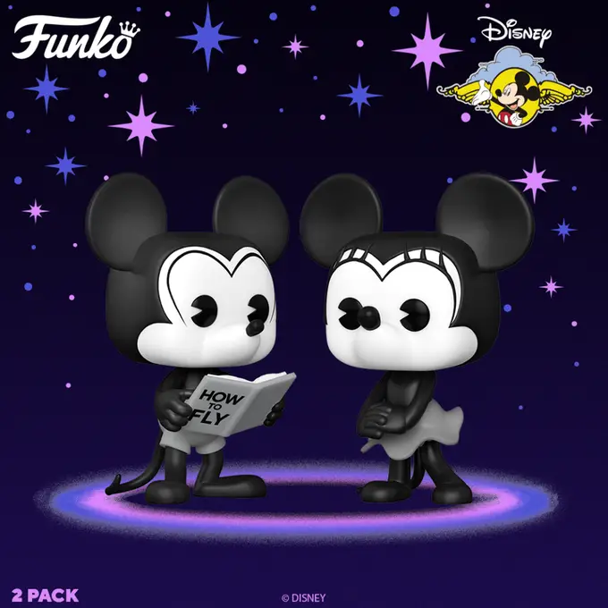 Funko Disney D23 Expo 2022 - Pop! Disney – Mickey and Minnie Fly - Funko Pop FunKon Exclusives - Pop Shop Guide