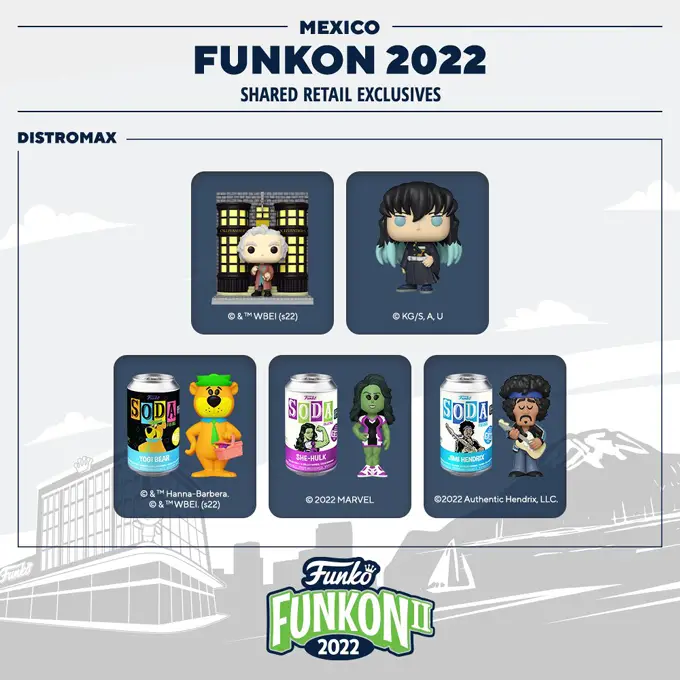 Funko FunKon 2022 - Shared Retailers - Mexico - Funko Pop FunKon Exclusives - Pop Shop Guide