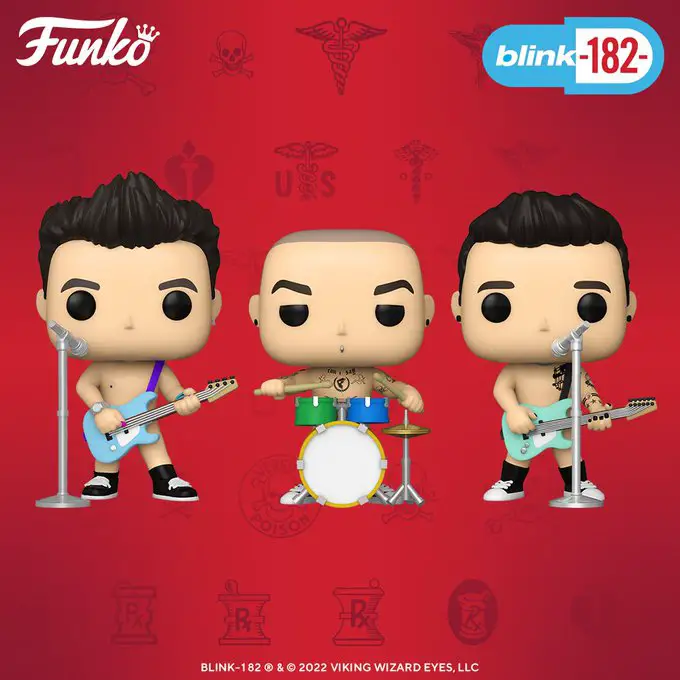 Funko Pop Rocks - Blink-182 What's My Age Again (3 Pack) - New Funko Pop Vinyl Figures - Pop Shop Guide