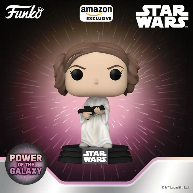 Funko Pop Star Wars - Amazon Star Wars Power of the Galaxy series - Princess Leia - New Funko Pop Vinyl Figure - Pop Shop Guide