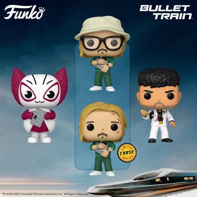 Funko Pop Movies - Bullet Train (Brad Pitt) - New Funko Pop vinyl figures - Pop Shop Guide