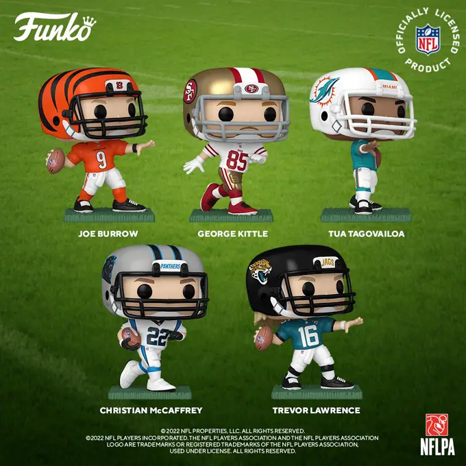 Funko Pop NFL Football - New NFL Football 2022 Funko Pop Vinyl Figures - New Funko Pop Vinyl Figures - Pop Shop Guide