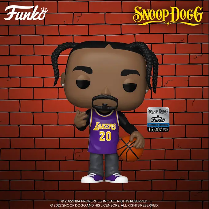 Funko Pop Rocks - Snoop Dogg Limited Edition (Lakers Jersey) - New Funko Pop Vinyl Figures - Pop Shop Guide