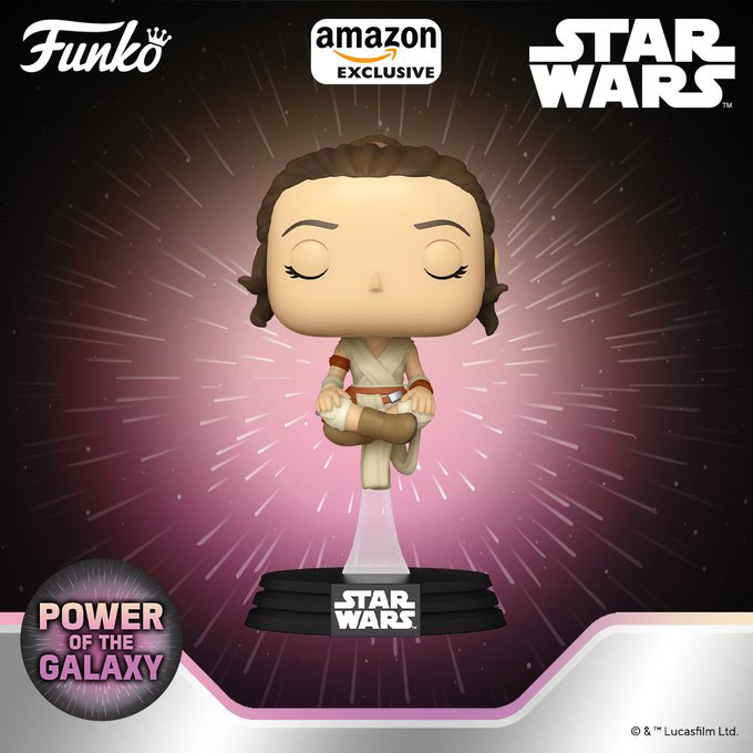 Funko Pop Star Wars - Amazon Star Wars Power of the Galaxy series - Rey - New Funko Pop Vinyl Figure - Pop Shop Guide
