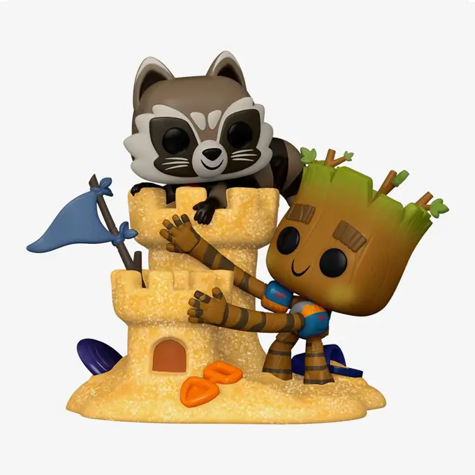 Pop! Marvel (1089) - Guardians of the Galaxy - Rocket and Groot (Beach Day) (BoxLunch Exclusive) - Pop Shop Guide