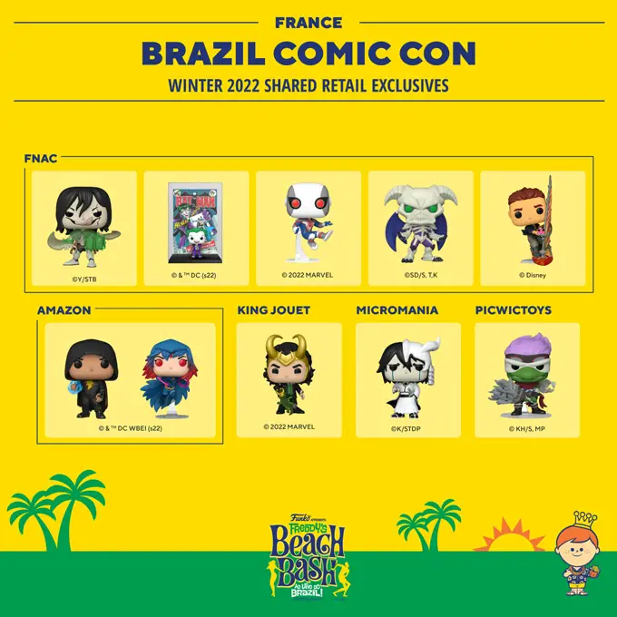 Funko CCXP Winter 2022 - Shared Retailers Exclusives List - France