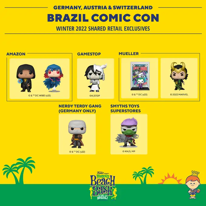 Funko CCXP Winter 2022 - Shared Retailers Exclusives List - Germany