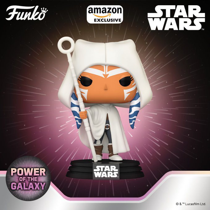 Funko Pop Star Wars - Amazon Star Wars Power of the Galaxy series - Ahsoka - New Funko Pop Vinyl Figure - Pop Shop Guide