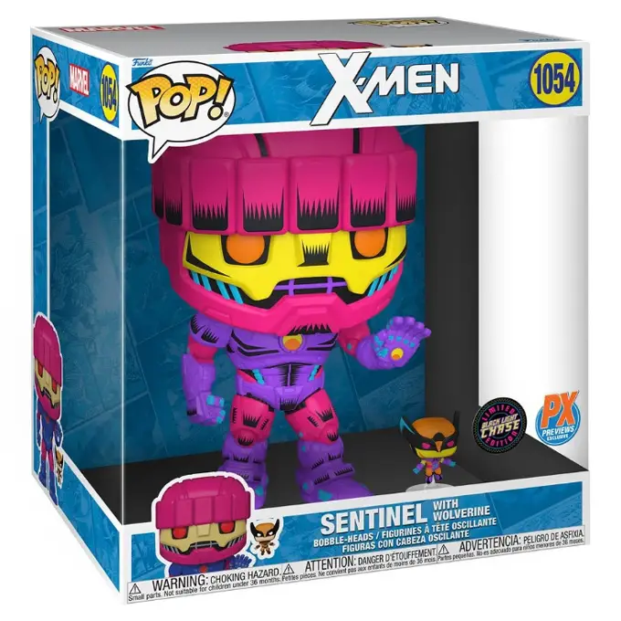 Funko Pop news - New X-Men Sentinel with Wolverine (10 inch) Funko Pop! figure with Black Light Chase- Box Chase - Pop Shop Guide