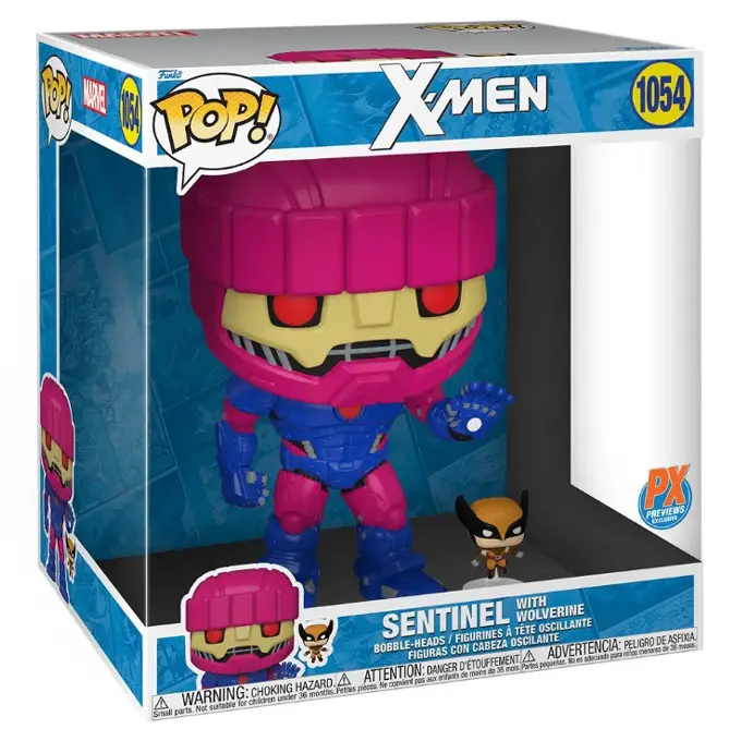 Funko Pop news - New X-Men Sentinel with Wolverine (10 inch) Funko Pop! figure with Black Light Chase- Box - Pop Shop Guide