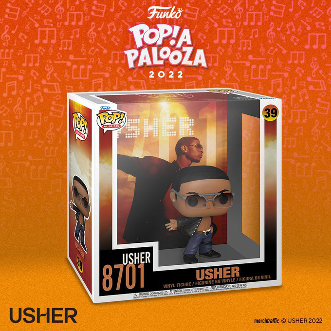 Funko Popapalooza 2022 - Funko Pop Albums - 39 - Usher 8701 - New Pop Vinyl Figure - Pop Shop Guide