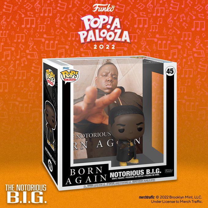 Funko Popapalooza 2022 - Funko Pop Albums - 45 - Notorious B.I.G. Born Again - New Pop Vinyl Figure - Pop Shop Guide