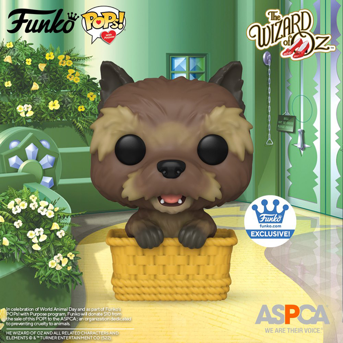 Funko Pops With Purpose - Pop Movies The Wizard of Oz - Toto in Basket - ASPCA (Funko Shop Exclusive) - New Funko Pop Vinyl Figures - Pop Shop Guide