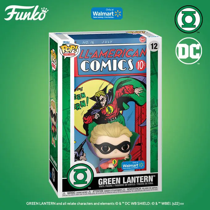 Funko Pop Comic Covers - Green Lantern – All-American Comics Vol.1 #16 (1940) – Walmart - New Funko Pop Vinyl Figure - Pop Shop Guide