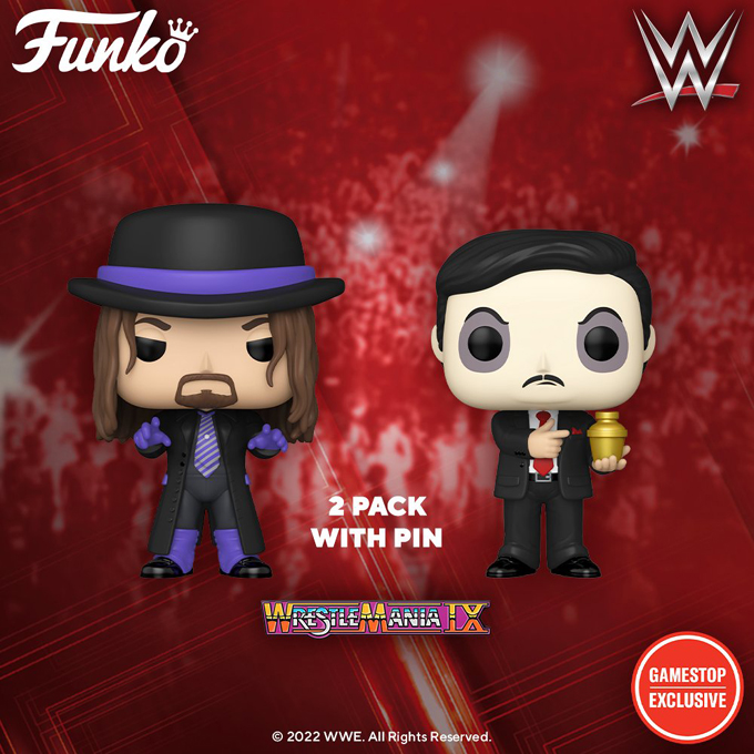 Funko Pop WWE - Undertaker & Paul Bearer (with WrestleMania IX Pin) - GameStop - New Funko Pop Vinyl Figures - Pop Shop Guide