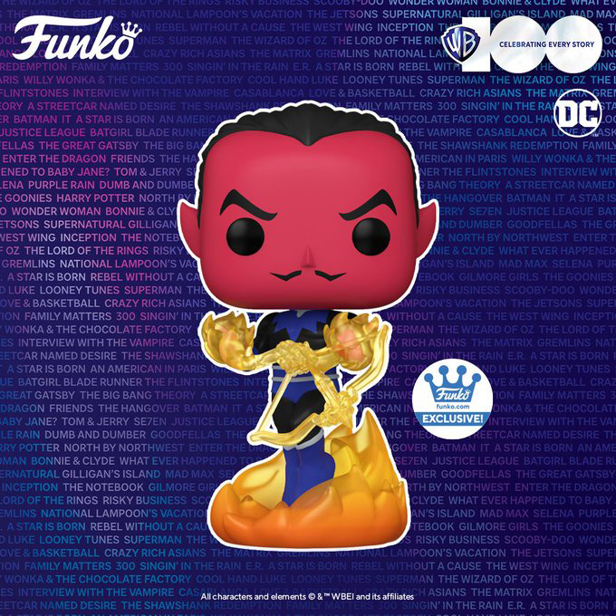 Funko Pop DC Heroes - Warner Brother 100th Anniversary - Sinestro (Funko Shop Exclusive) - New Funko Pop Figure - Pop Shop Guide