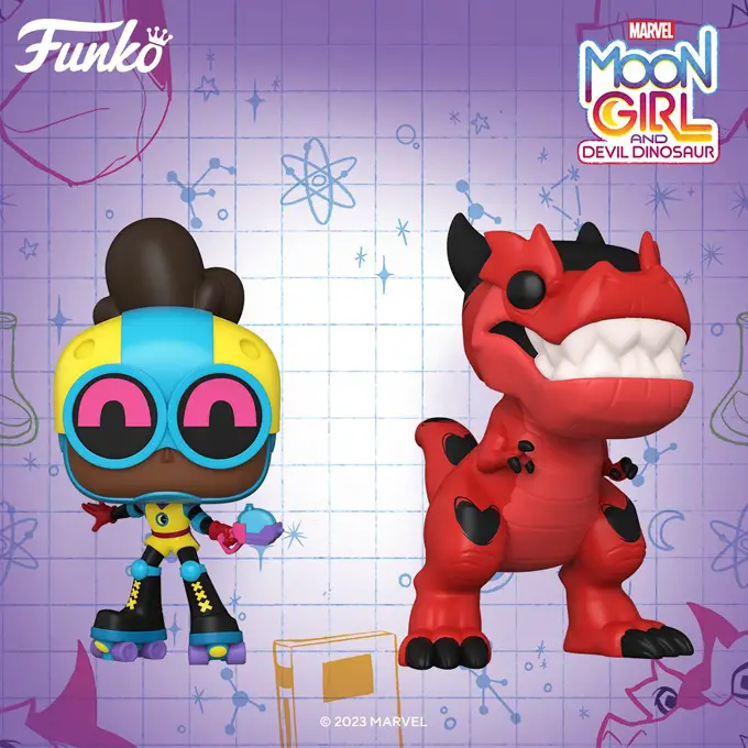 Funko Pop Marvel - Marvel Moon Girl and Devil Dinosaur - New Pop vinyl figures - Pop Shop Guide