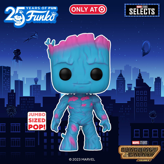 Funko Pop Marvel - Target Funko Pop Marvel Studios Selects - Guardians of the Galaxy Volume 3 Black Light - New Pop Vinyl Figures 03 - Pop Shop Guide