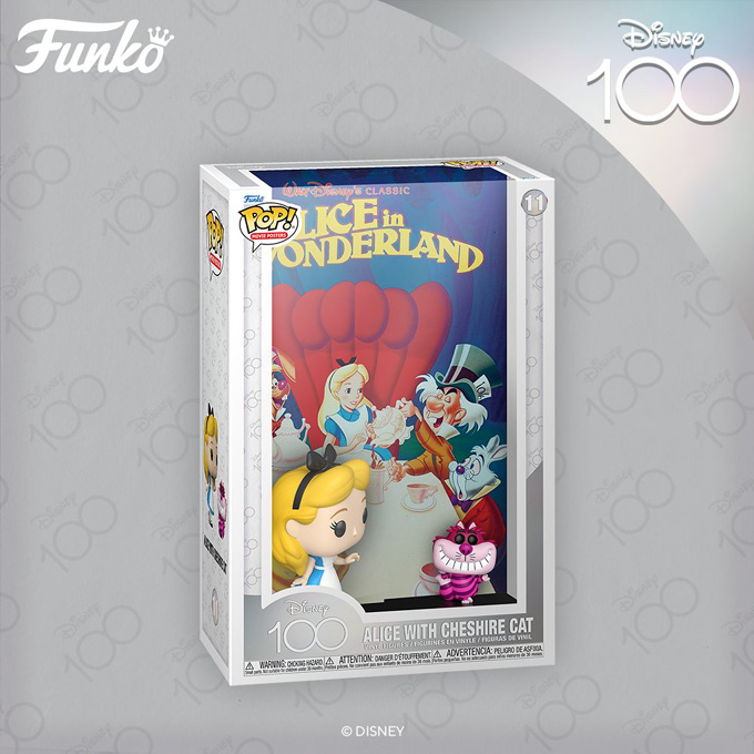 Funko Pop Movie Posters - The Walt Disney Company 100th Anniversary - Alice with Cheshire Cat – Alice in Wonderland (1951) - New Funko Pop vinyl Figures - Pop Shop Guide