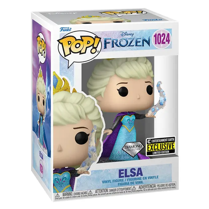Funko Pop news - New exclusive Disney Frozen Funko Pop! vinyl Elsa with Snowflakes (Diamond) figure - Box - Pop Shop Guide