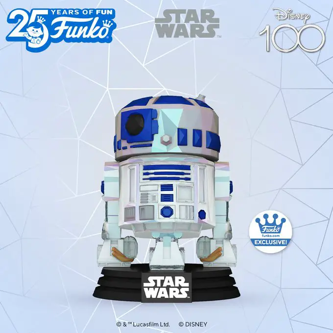 Funko Pop Star Wars - The Walt Disney Company 100th Anniversary - R2-D2 (Facet) (Funko Shop Exclusive) - New Funko Pop vinyl Figure - Pop Shop Guide