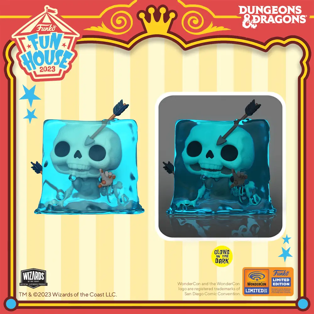 Funko Wondrous WonderCon 2023 - Funko Pop Vinyl Shared Retail Exclusives - Pop! Games – Dungeons & Dragons – #914 – Gelatinous Cube - Pop Shop Guide