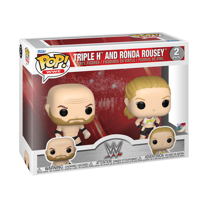 Pop! Sports - WWE - Triple H and Ronda Rousey (2 Pack) - Box - Pop Shop Guide