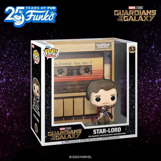 Funko Pop Albums - New Star-Lord – Guardians of the Galaxy Awesome Mix Vol. 1 Funko Pop Albums Cover Figure - Pop Shop Guide