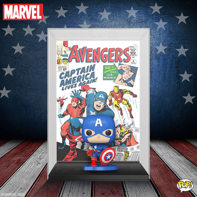 Funko Pop Comic Covers - Marvel – Captain America – Avengers (1963) Vol. 1 #4 (1964) - New Funko Pop Vinyl Figure - Pop Shop Guide