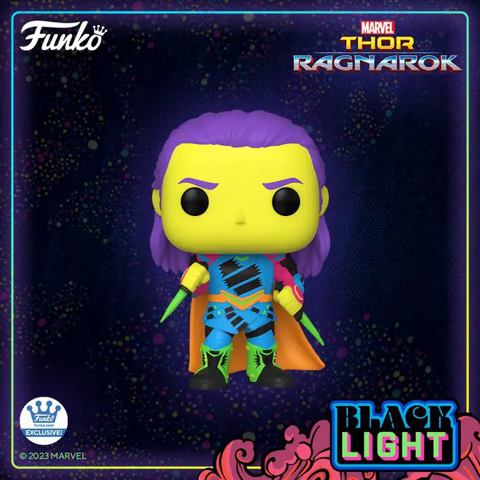 Funko Pop Marvel - Thor Ragnarok - New Funko Loki Black Light Figure (Funko Shop Exclusive) - New Funko Pop Vinyl Figure - Pop Shop Guide