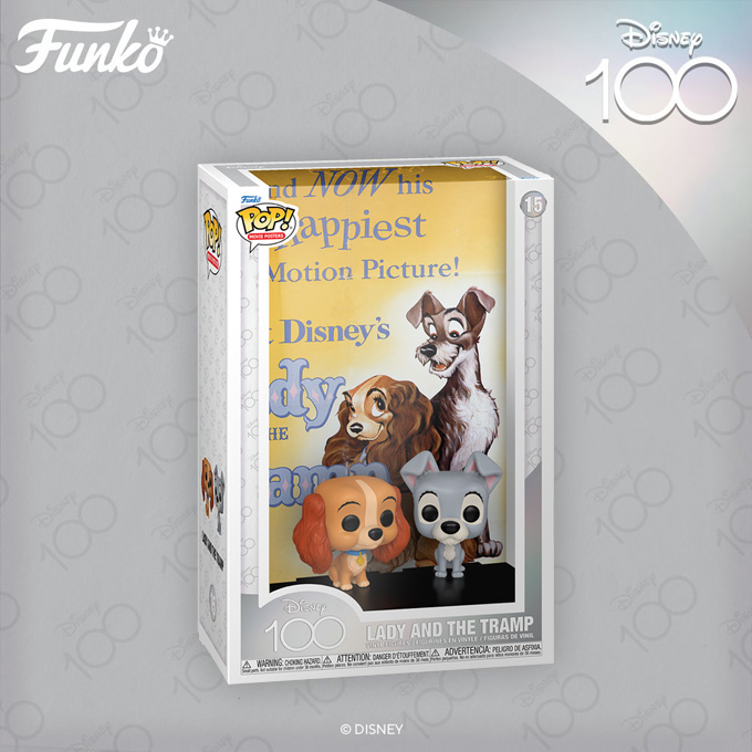 Funko Pop Movie Posters - The Walt Disney Company 100th Anniversary - Lady and the Tramp (1955) - New Funko Pop vinyl Figure - Pop Shop Guide