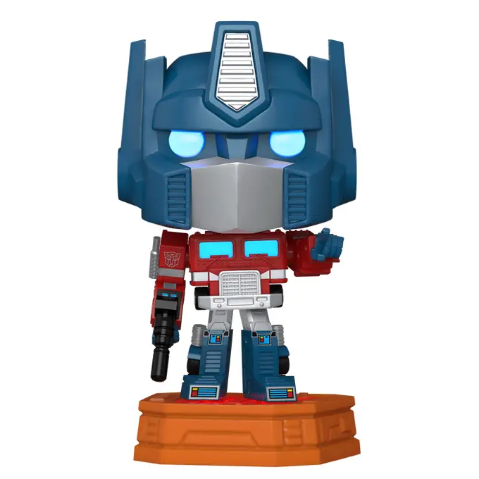 Funko Pop news - New exclusive Funko Pop! vinyl Transformers Optimus Prime (Lights and Sounds) figure - Pop - Pop Shop Guide