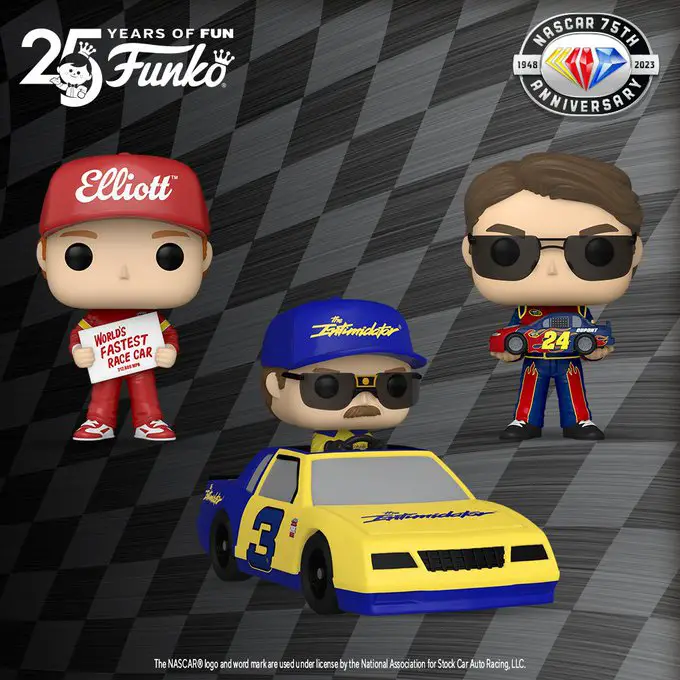 Funko Pop NASCAR - New Funko Pop! NASCAR Jeff Gordon and Bill Elliott figures and Dale Earnhardt Pop! Rides figure - New Funko Pop Vinyl Figures - Pop Shop Guide