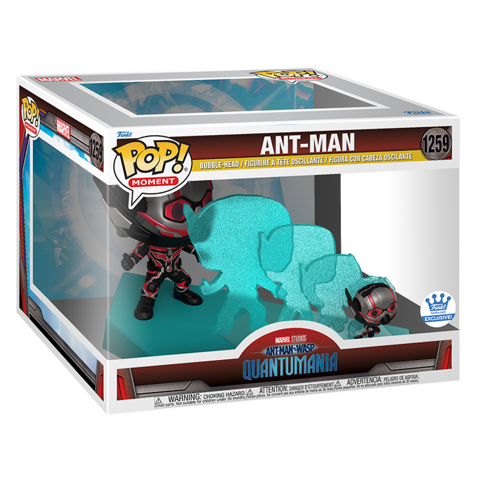 Funko Pop news - New Marvel Studios Ant-Man and the Wasp - Quantumania Funko Pop! Ant-Man (Shrinking) figure - Box - Pop Shop Guide