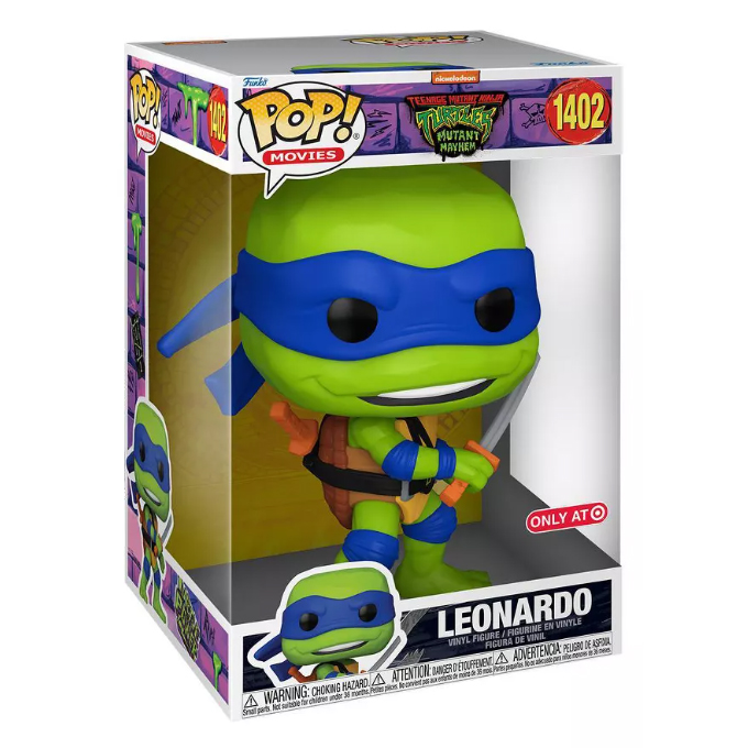 Funko Pop news - New exclusive Teenage Mutant Ninja Turtles Mutant Mayhem Funko Pop! vinyl figures - New Leonardo 10 Inch Figure Box - Pop Shop Guide