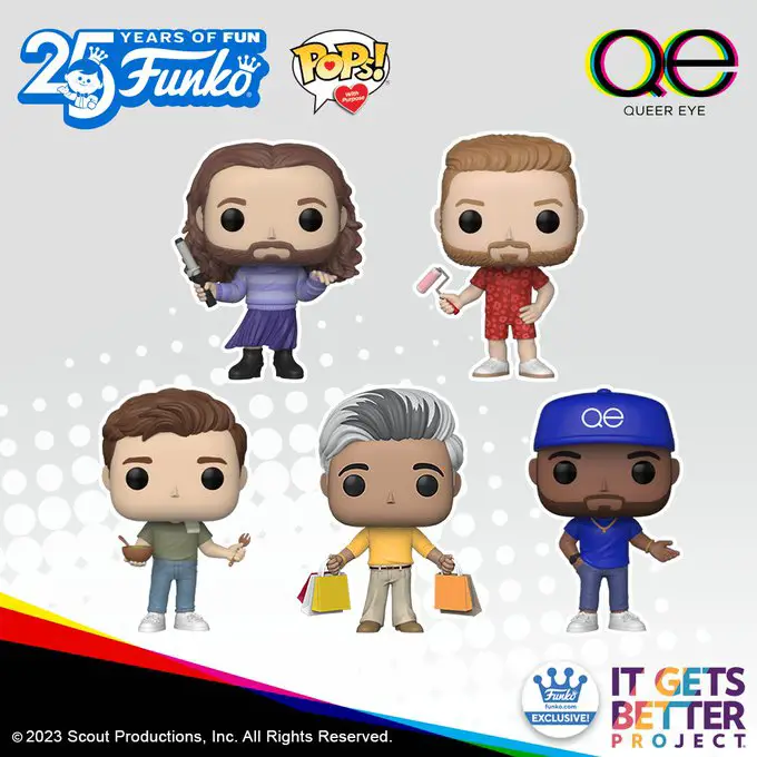 Funko Pops With Purpose - Pop Television Queer Eye - It Gets Better Project - New Funko Pop Vinyl Figures - Pop Shop Guide